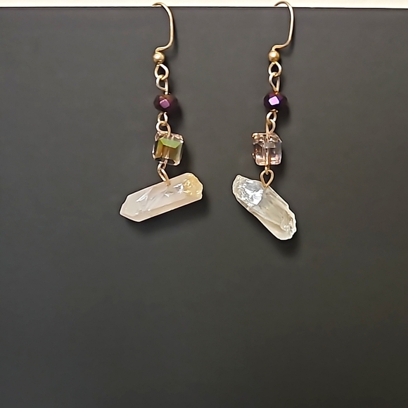 Natural Crystal Quartz Necklace Set - Picture 2 of 4